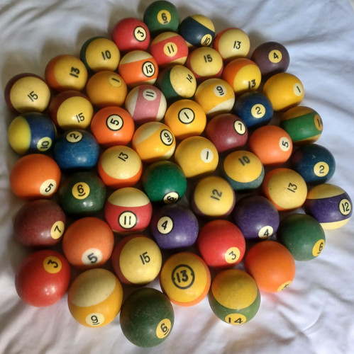 Vintage billiard pool - pool, balls